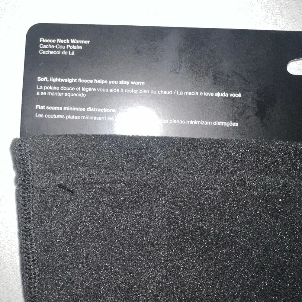 Nike‎ Fleece Neck Warmer Black White Running Gaiter Face Mask Scarf